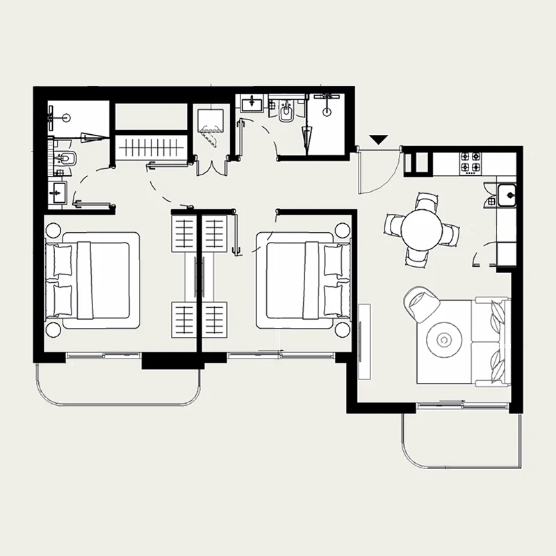 2 Bedroom